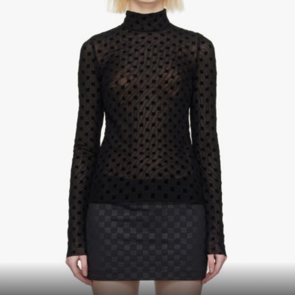 Mishbv mesh logo turtle neck - Picture 1 of 3